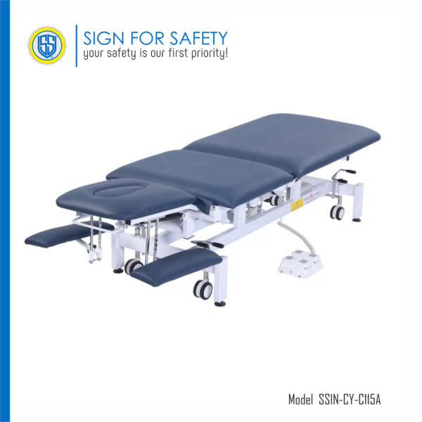 Adjustable Physiotherapy Treatment Table with Foot Switch