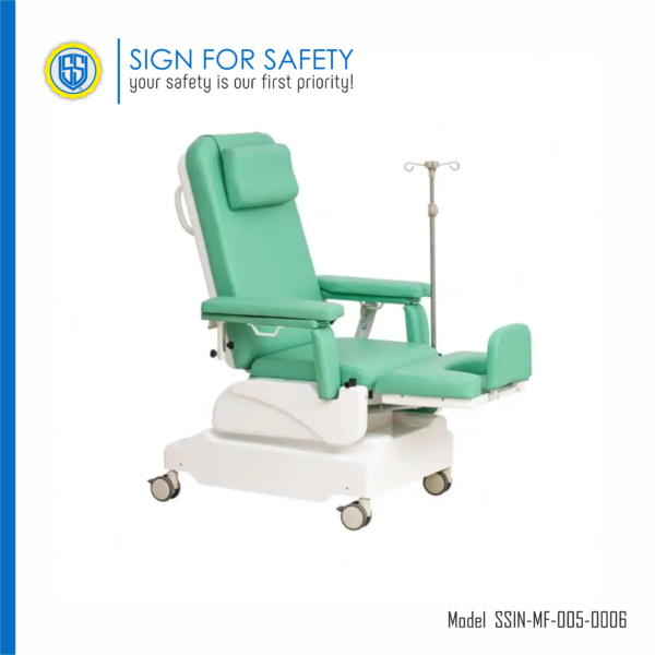 Multifunctional Electric Dialysis Chair for Medical Use | Blood Donation & Hemodialysis Chair | Sign For Safety - Image 5