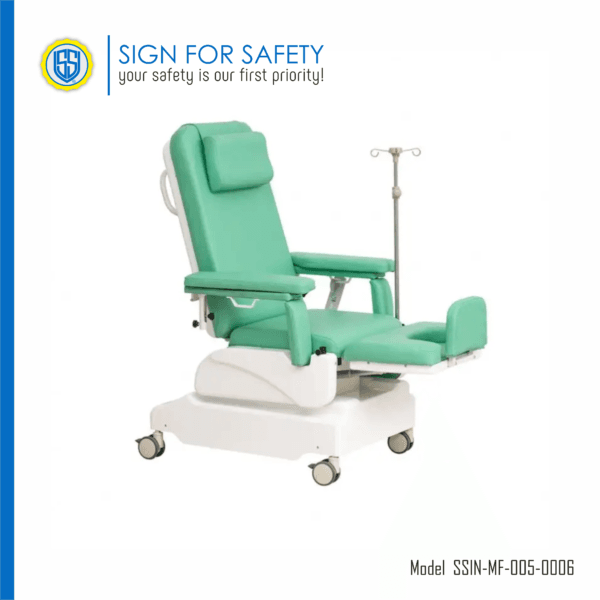 Multifunctional Electric Dialysis Chair for Medical Use | Blood Donation & Hemodialysis Chair | Sign For Safety - Image 2