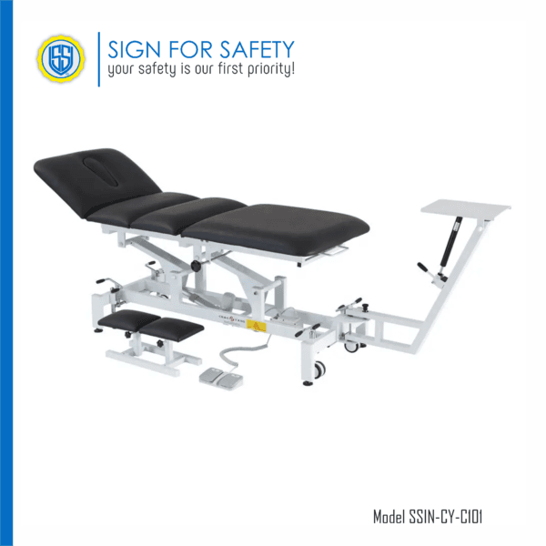 Adjustable Traction Bed for Lumbar and Cervical Therapy