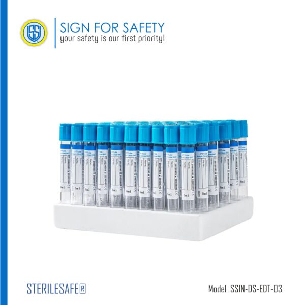 STERILESAFE® Sodium Citrate Blood Collection Tube for coagulation testing.