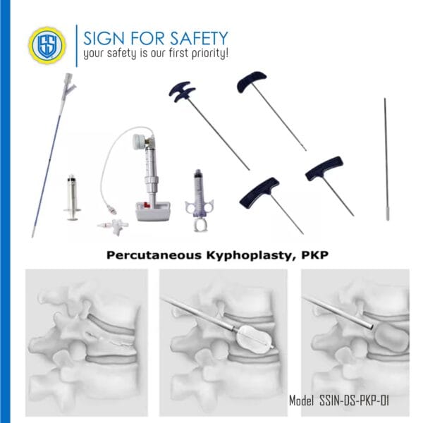 STERILESAFE® Kyphoplasty Balloon Catheter Set for spinal fracture repair.