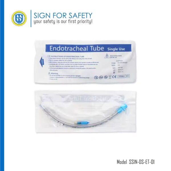 STERILESAFE® Medical-Grade PE Tracheal Tube Introducer Bougie for intubation.