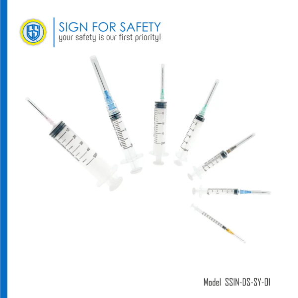 STERILESAFE® Disposable Syringes with Needle – Sizes 1ml to 50ml, 2-Part & 3-Part Luer Slip - Image 5