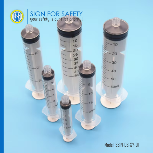 SterileSafe Disposable Syringes Without Needle 1ml to 50ml